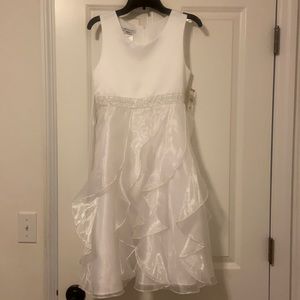 Girls white formal dress size 12